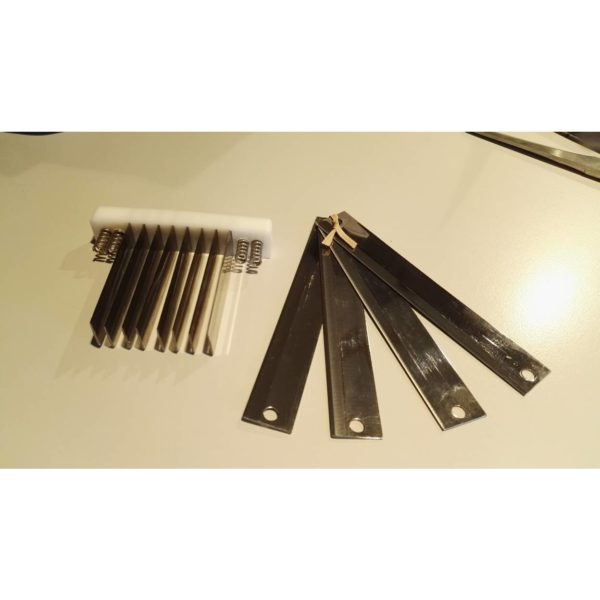 Noži za kockalnik slanine, pomični